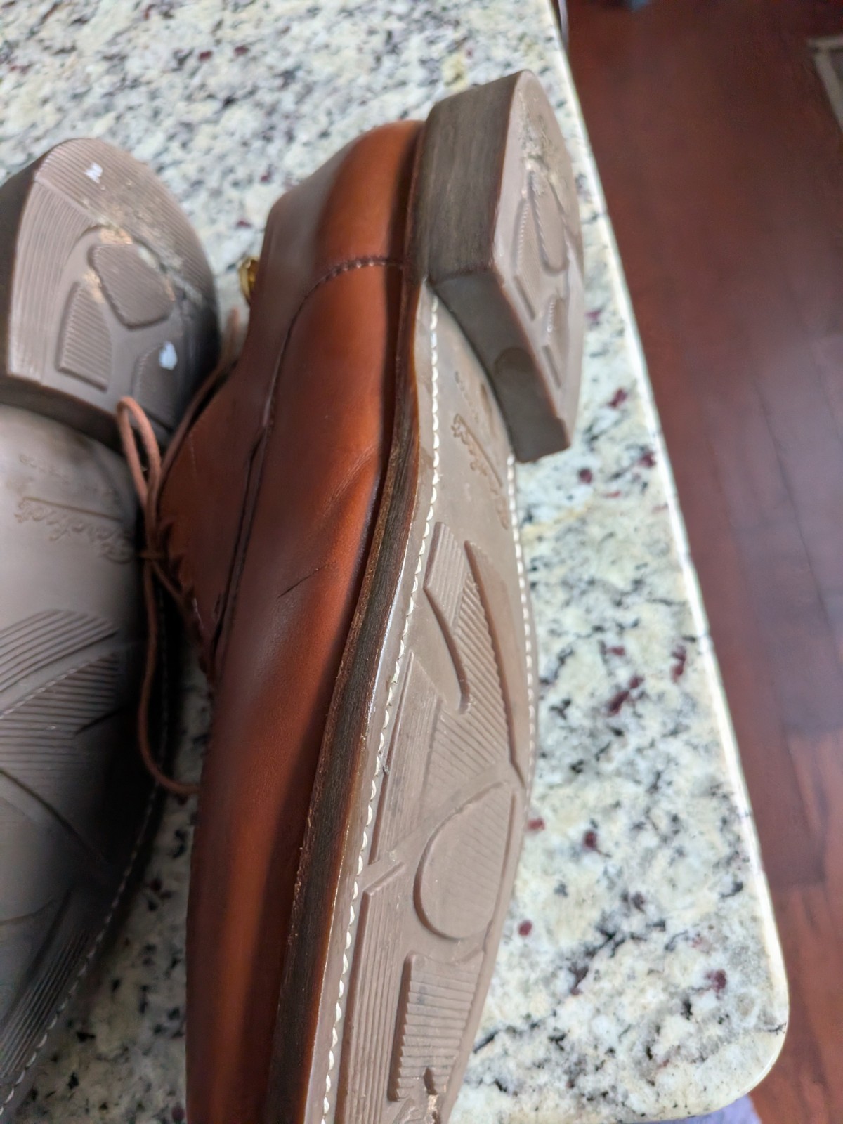 Paraboot Avignon Brown Leather  Split Toe Derby S… - image 6