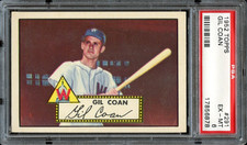 1952 Topps 291 Gil Coan Graded Psa 6