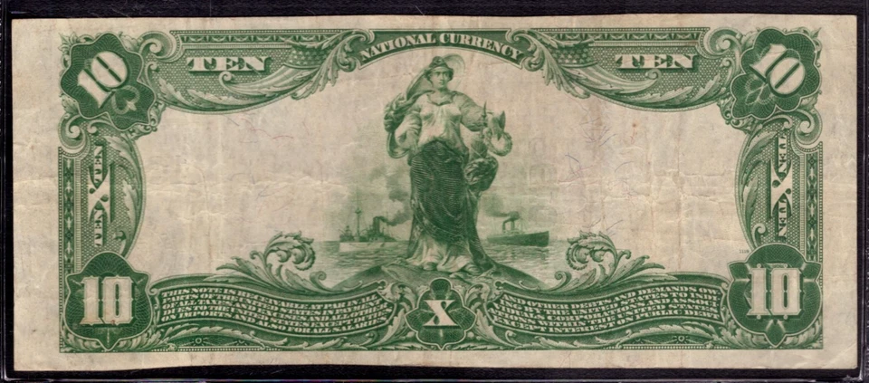 1902 $10 FARMERS NATIONAL BANK NOTE CURRENCY ALMA KANSAS PCGS VERY FINE VF 25 - Image 4 of 4