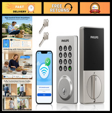 WiFi Smart Keypad Deadbolt Lock - Keyless Entry, App Control, Alexa  Google Ass