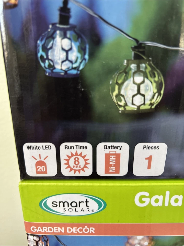 Smart Solar Gala Solar String Lights 3 Sets Garden Decor Remote Powered LED NEW - Image 4 of 4