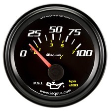 Equus Oil Pressure Gauge 6234 6000 Series 0-100psi 2 In. Mechanical Short Sweep