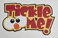 Tickle Me Elmo Title Inspired. Scrapbook, Card making Paper Piecing