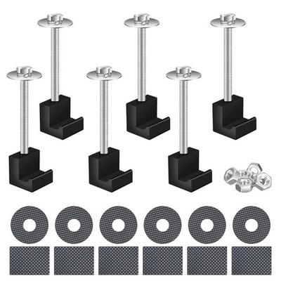ONAGAD Truck Tool Box Mounting Kit No Drill, Upgraded 304 Standard, Black