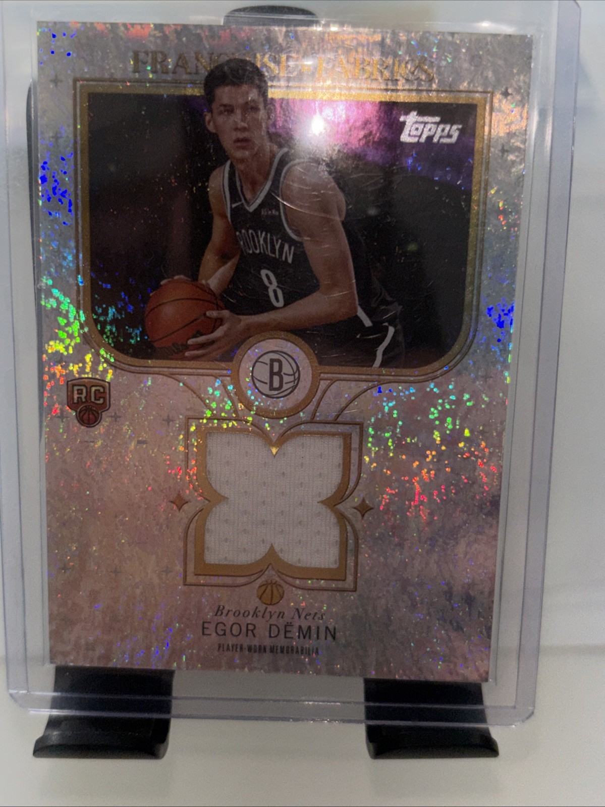 EGOR DEMIN RC 2025-26 Topps Franchise Fabrics Holo Foil #FFED **FREE SHIPPING**