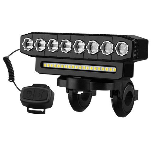 6000LM Super Bright 8LED Bike Light USB Rechargeable Bicycle Front Headlight - 第 3/13 張圖片