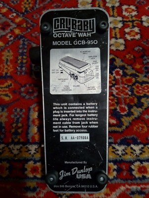 ギター Crybaby Wah GCB-95 90's vintage 1990s Dunlop Crybaby GCB-950 Octave Fuzz Wah MEGA Rare