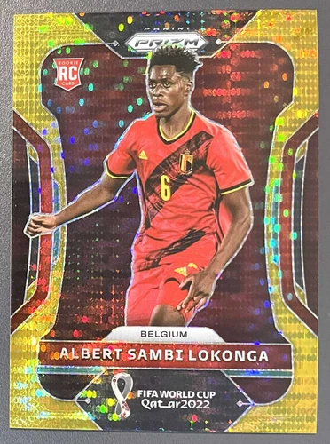 2021-22 Panini Prizm World Cup - Gold Breakaway #13 Albert Sambi Lokonga RC