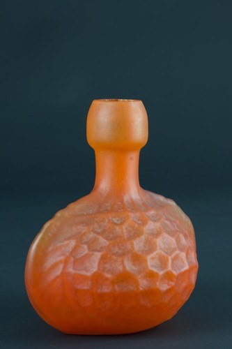 Alter Kugelvase Art Deco Rot Pâte de Verre Glas 1930 - Bild 3 von 7