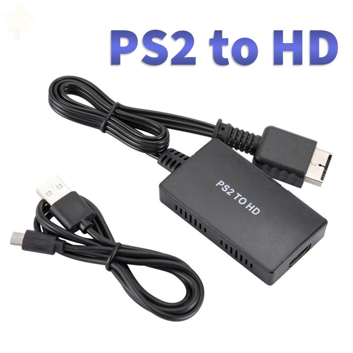 PS2 to HDMI Converter Video Adapter HD for PlayStation 2 1080P HDTV Monitor