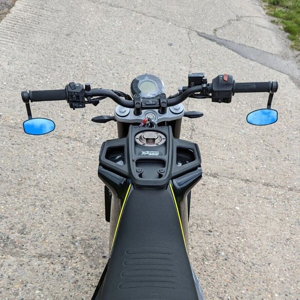 Espelhos de extremidade de barra de alumínio CNC para Ducati Monster par NCS genuíno - Imagem 2 de 4