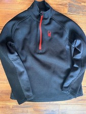 Spyder 1/4 Zip Pullover Sweater Mens Medium Long Sleeve Fleece Lined