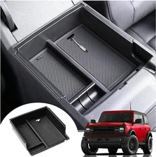 For 2021-2024 Ford Bronco Center Console Armrest Storage Box Trays Accessories