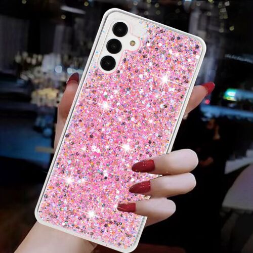 For Samsung Galaxy A35 A25 A15 A14 A23 A54 TPU Sparkle Bling Glitter Case Cover - Picture 10 of 18