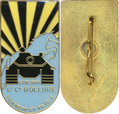 BOLLORE, LCL, EOR ABC 804, schwarz gepanzert auf blauem Grund, Richard (5120)