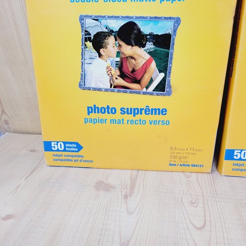 Staples Photo Supreme Double Sided Matte Paper 50 Sheets 8.5"x11" Lot of 2 - Picture 2 of 8