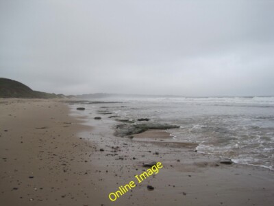 Photo 6x4 Beach and Stormy Sea High Buston  c2014