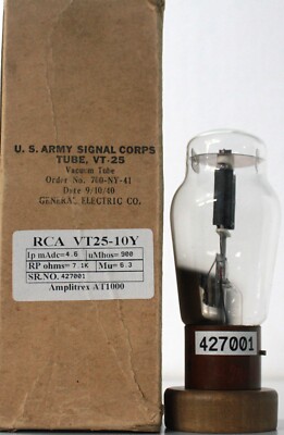 VT25 10Y RCA Marconi made in U.S.A Amplitrex Tested fixed bias