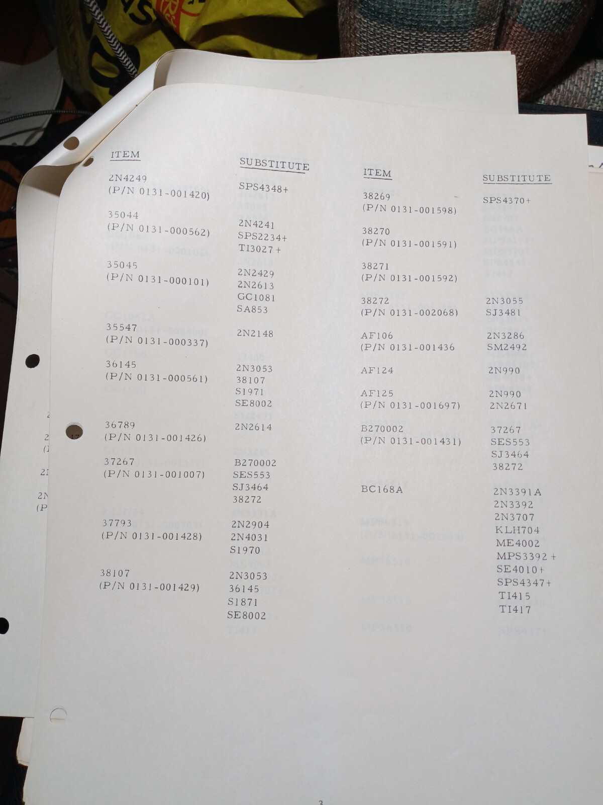 KLH Transistor Substitution Service Manual Original eBay