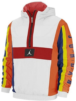 NEW Jordan Retro Wings Windbreaker Jacket Multicolor Pack Hood AV1834-103 Large | eBay