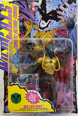 Vintage Wildcats Action Figure, Helspont, Collector Card, Jim Lee, Playmates