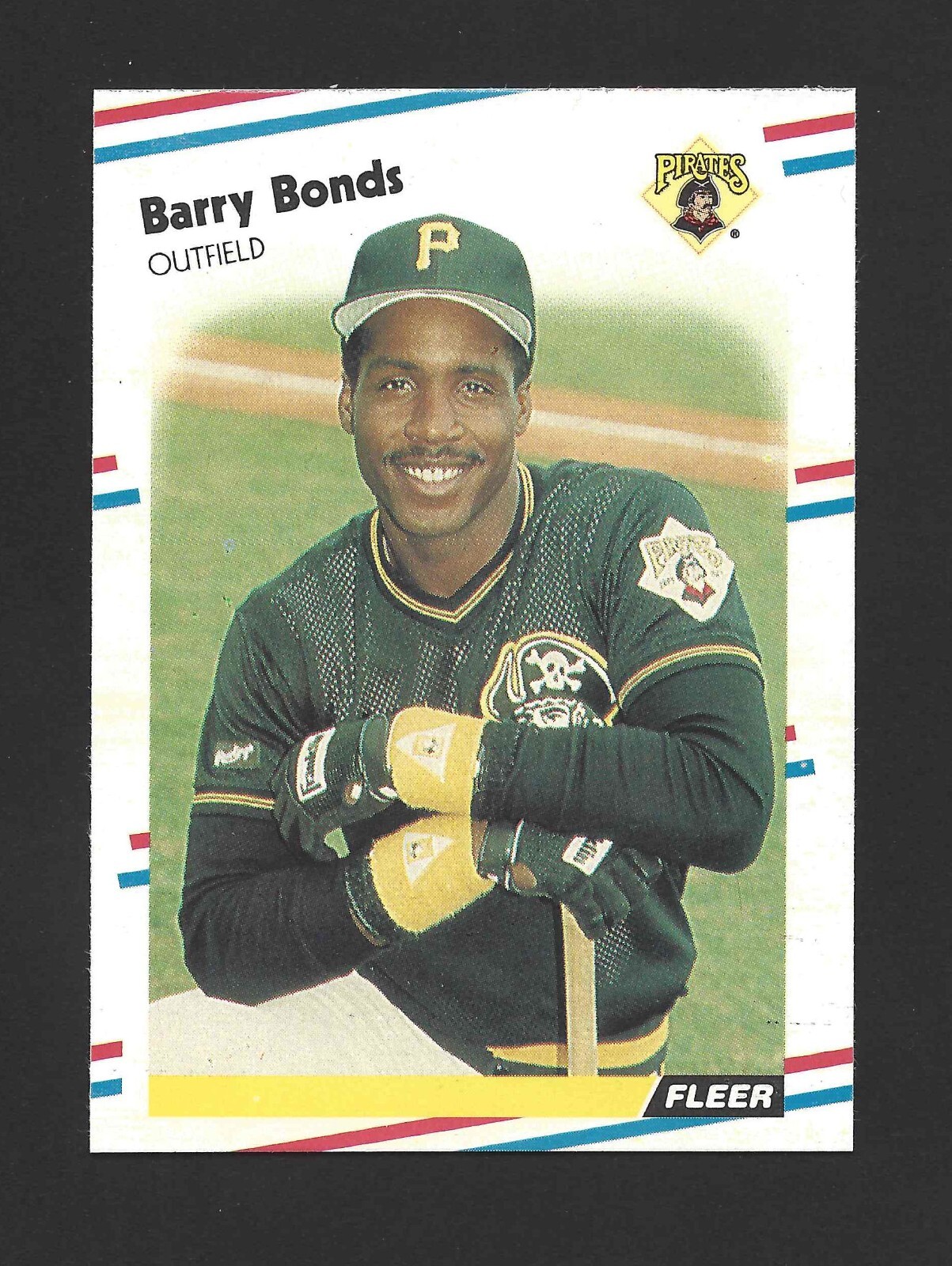 1988 Fleer #322 BARRY BONDS Raw - Pittsburgh Pirates - 2nd Year
