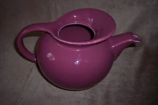 Vintage Hall China Company Round Pottery Refrigerator Pitcher MINT Signed - USA