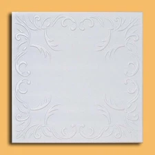 Styrofoam Ceiling Tile 20 "x 20" ROVEN White Glue Up