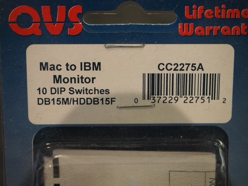 Vintage Mac To IBM Monitor Adapter DB15M/HD 15F - Picture 2 of 5