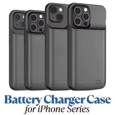 Battery Charger Case For iPhone 12 13 14 15 16 Pro Max Power Bank Charging Cover