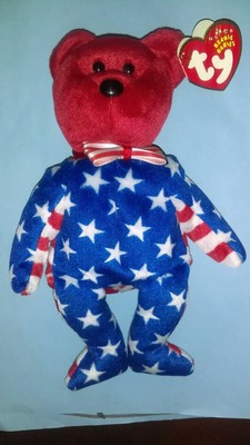 liberty the bear beanie baby
