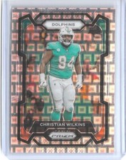 RARE 2023 PANINI PRIZM CHRISTIAN WILKINS CARD #182 ~ 001/400 UNIQUE ~ CLEMSON