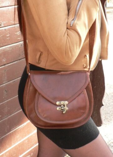 9"X7" neuf femme cuir messager vintage neuf sac à main sac à main - Photo 1/3