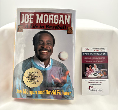 Joe Morgan: A Life in Baseball Signed First Edition HC Book JSA COA CB10574