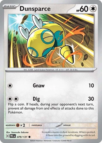 Dunsparce 079/131 Prismatic Evolutions