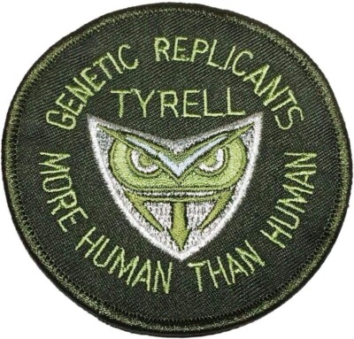 Blade Runner More Than Human Owl Embroidered Patch