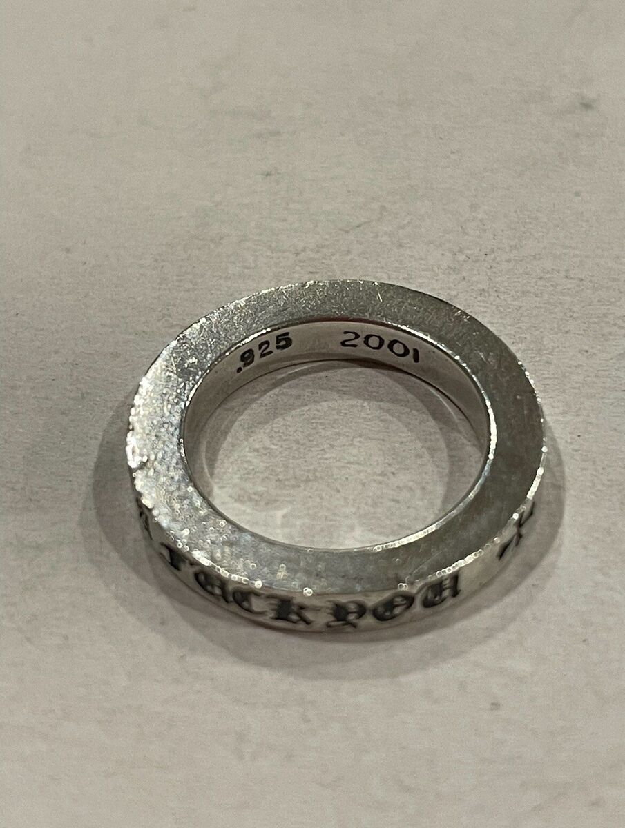 Chrome Hearts LA FU Spacer Ring 3mm Size 4 US Silver .925 Chrome Hearts LA FU Spacer Ring 3mm Size 4 US Silver .925