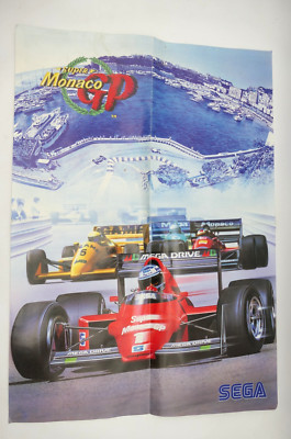 Original Super Monaco GP Poster 60x42 SEGA Megadrive Vintage