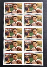 U.S. Stamps SC # 3149, Pop Warner: Football Coaches 32¢ Block 10