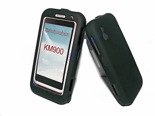 Crystal Cover Handy Case in Schwarz + Displayschutzfolie für LG KM900 Arena - Picture 9 of 12