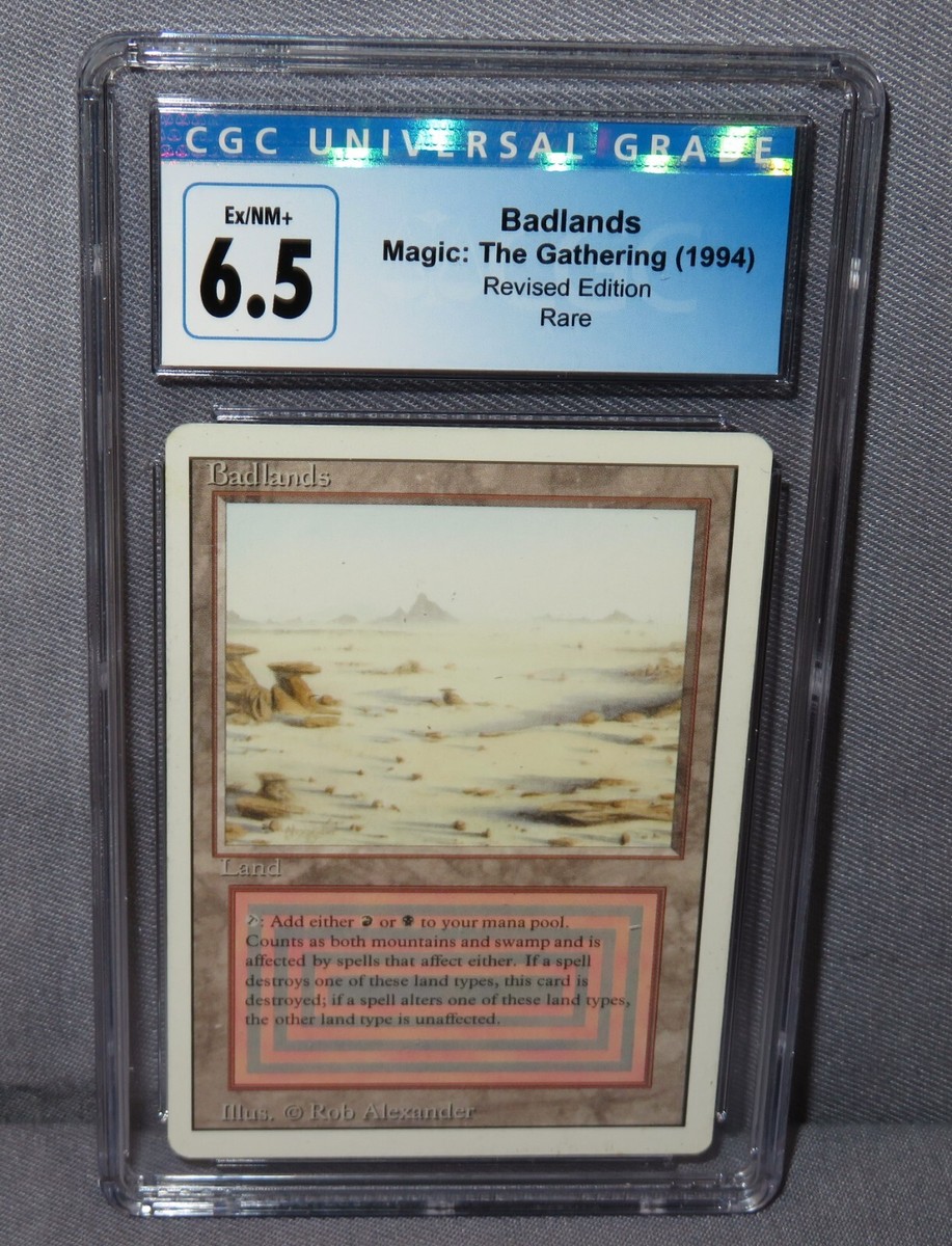 BADLANDS Dual Land CGC 6.5 EX/NM+ Magic the Gathering BADLANDS Dual Land CGC 6.5 EX/NM+ Magic the Gathering