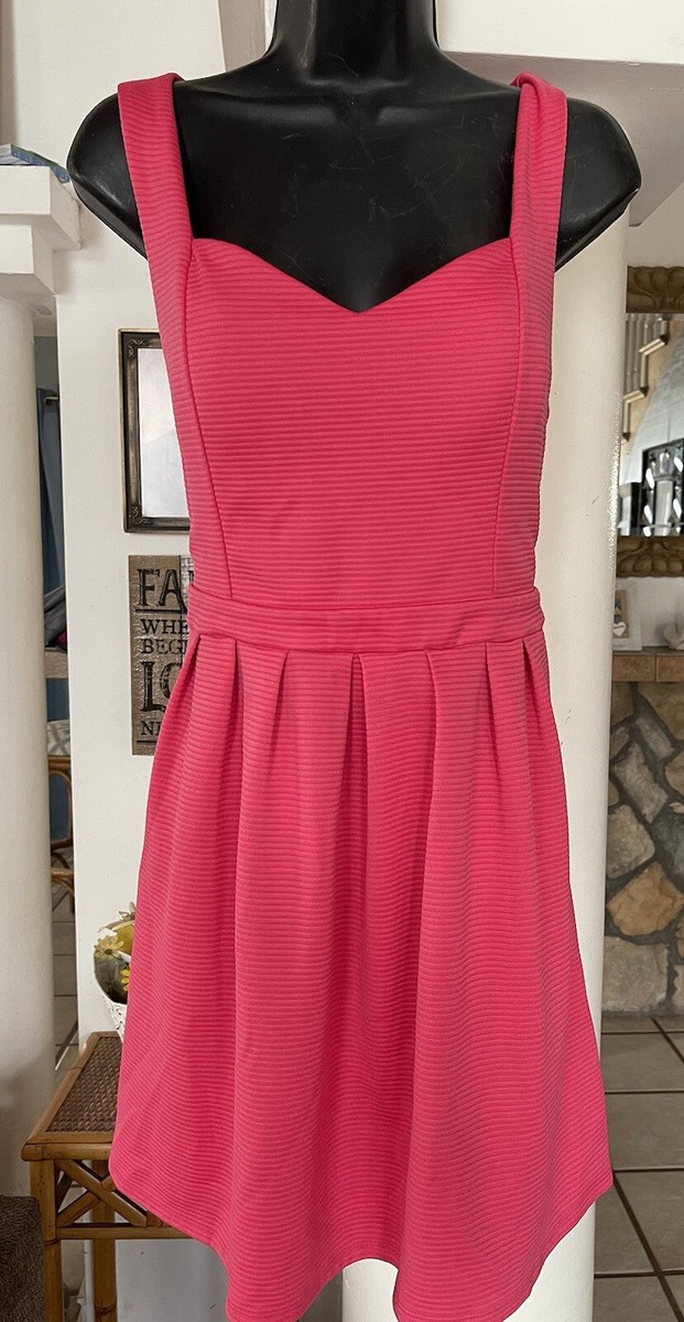 coral short summer dress Bright Coral Orange Short Summer Dress with Lace Coral Orange / Small