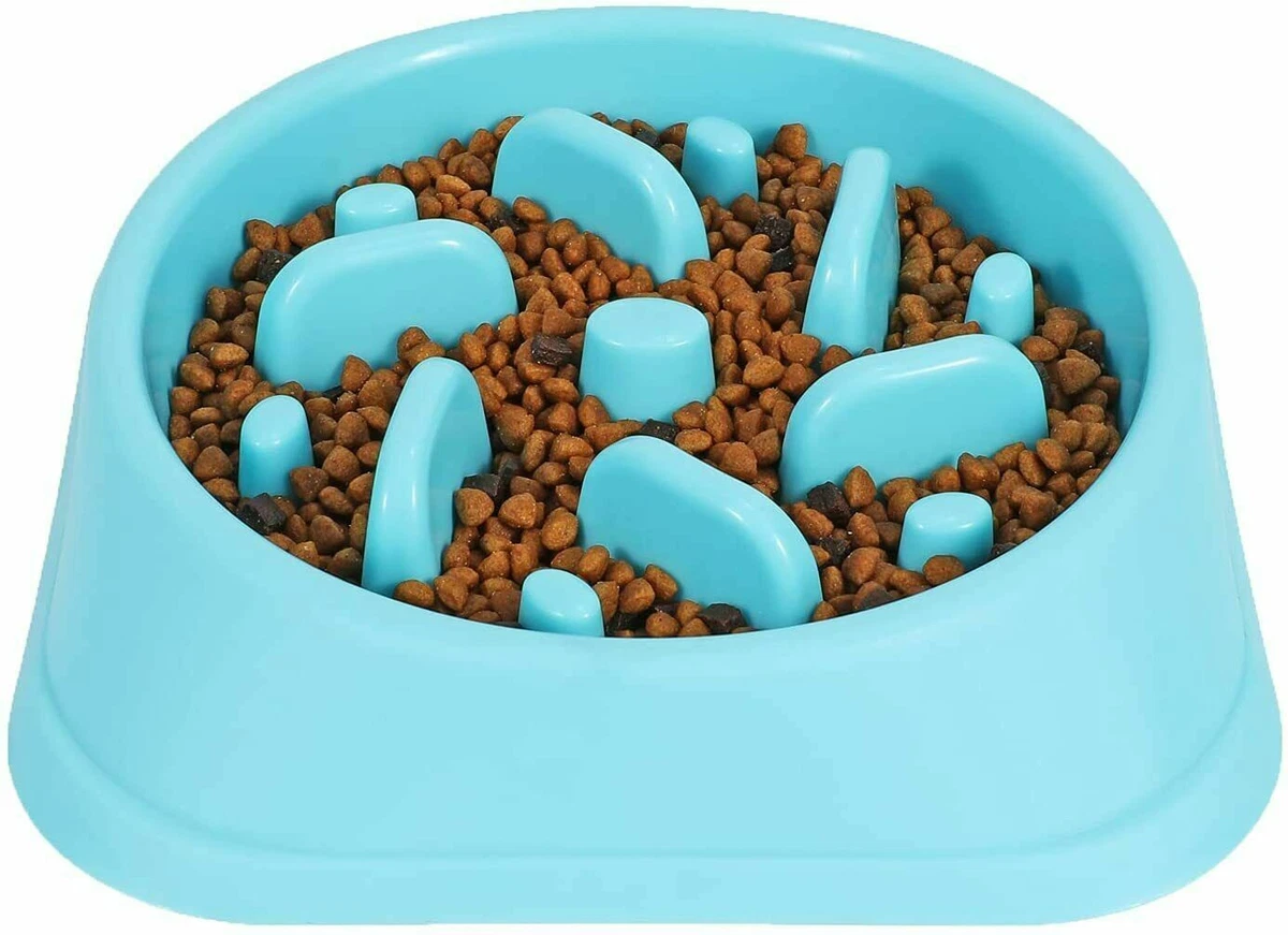 Pet Dog Slow Feeder Bowl Puppy Non Slip Puzzle Bowl Anti-Gulping Pet Slower  Food Feeding Dishes Dog Bowl for Medium Small Dogs