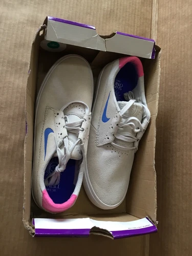 Nike SB Shane O’Neill T Summit White Pink Racer Blue Men 10.5 Skate Shoe Sneaker