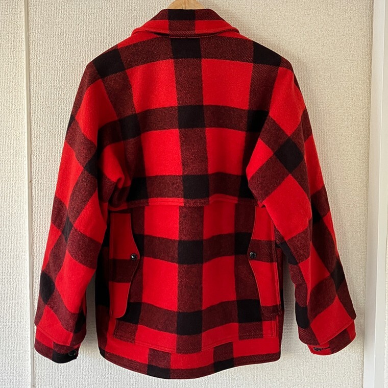 VTG Filson Buffalo Plaid Double Mackinaw Wool Cruiser Jacket Made in
