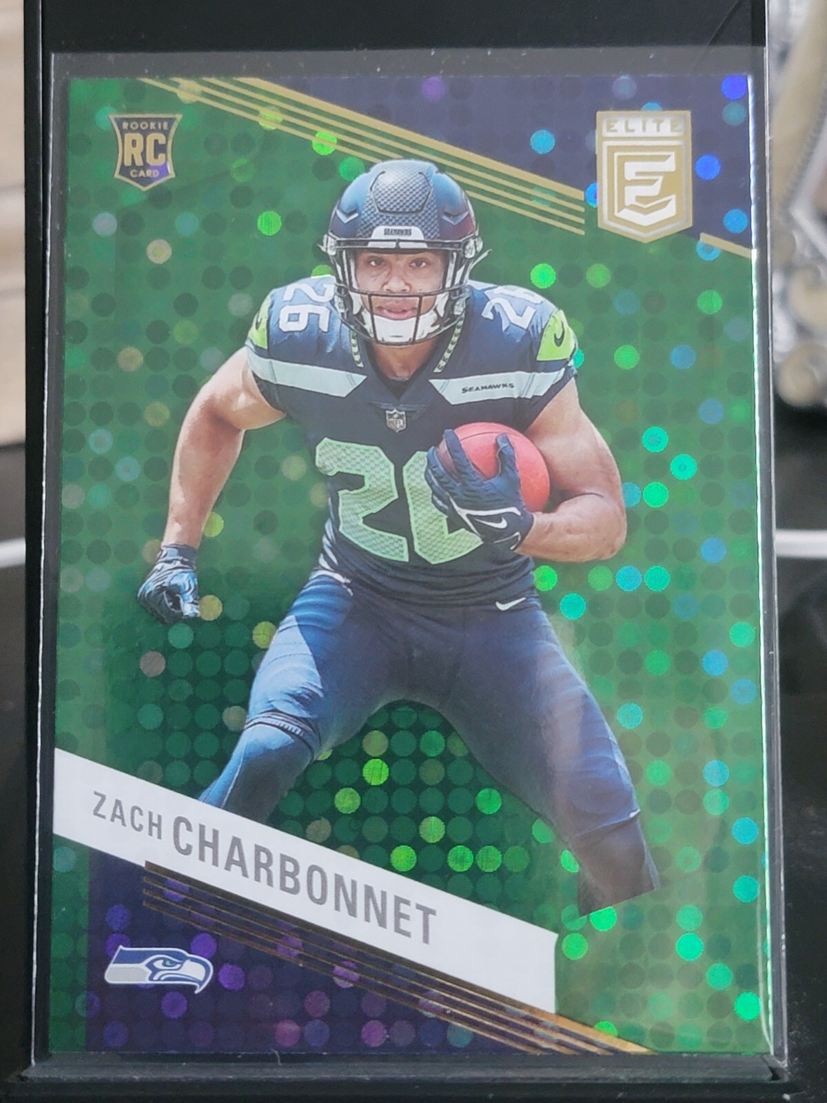 2023 Panini Donruss Elite - Green Disco #199 - Zach Charbonnet (RC) Seahawks