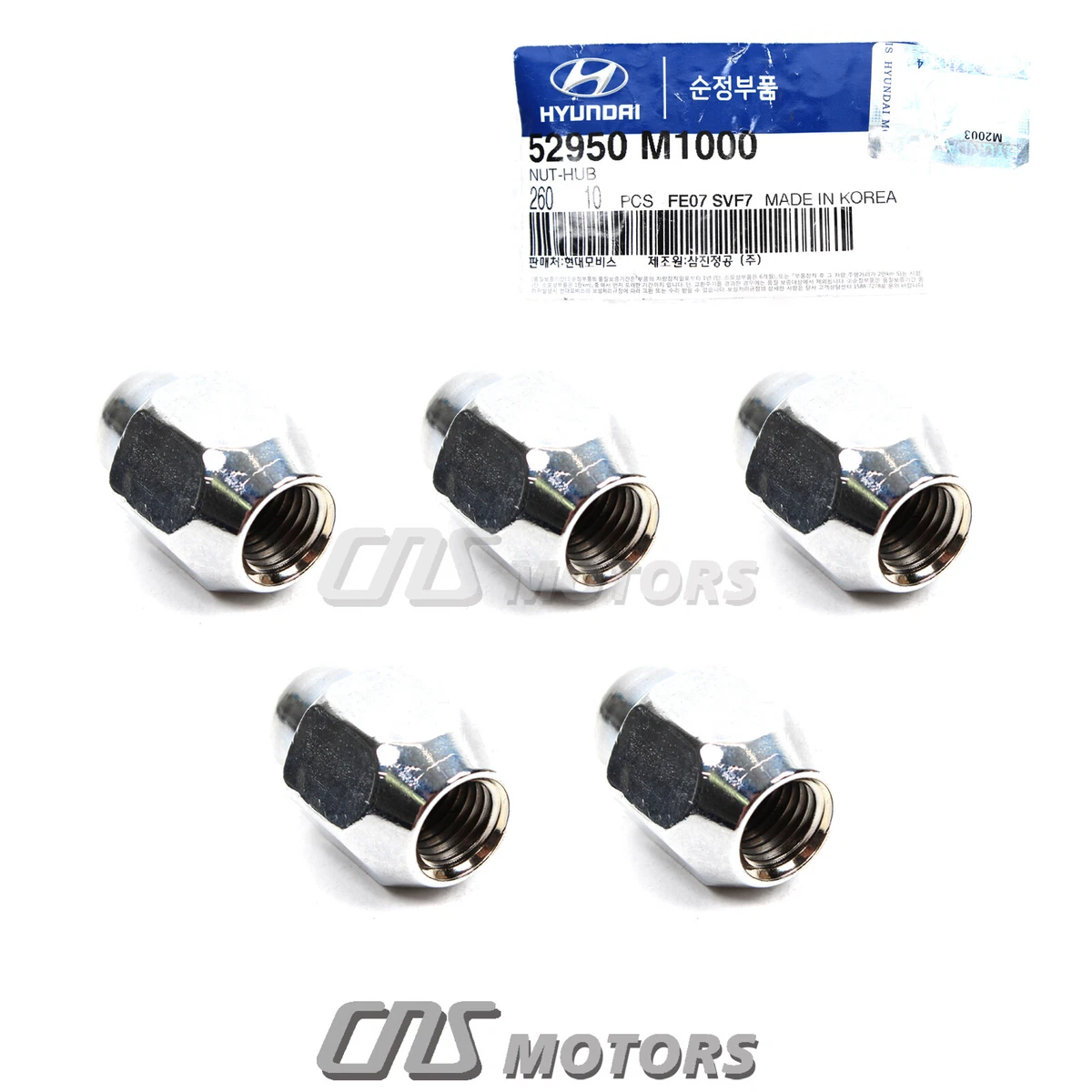 ⭐OEM⭐ for Hyundai Kia Aluminum Wheel Hub Nut 5pcs See 