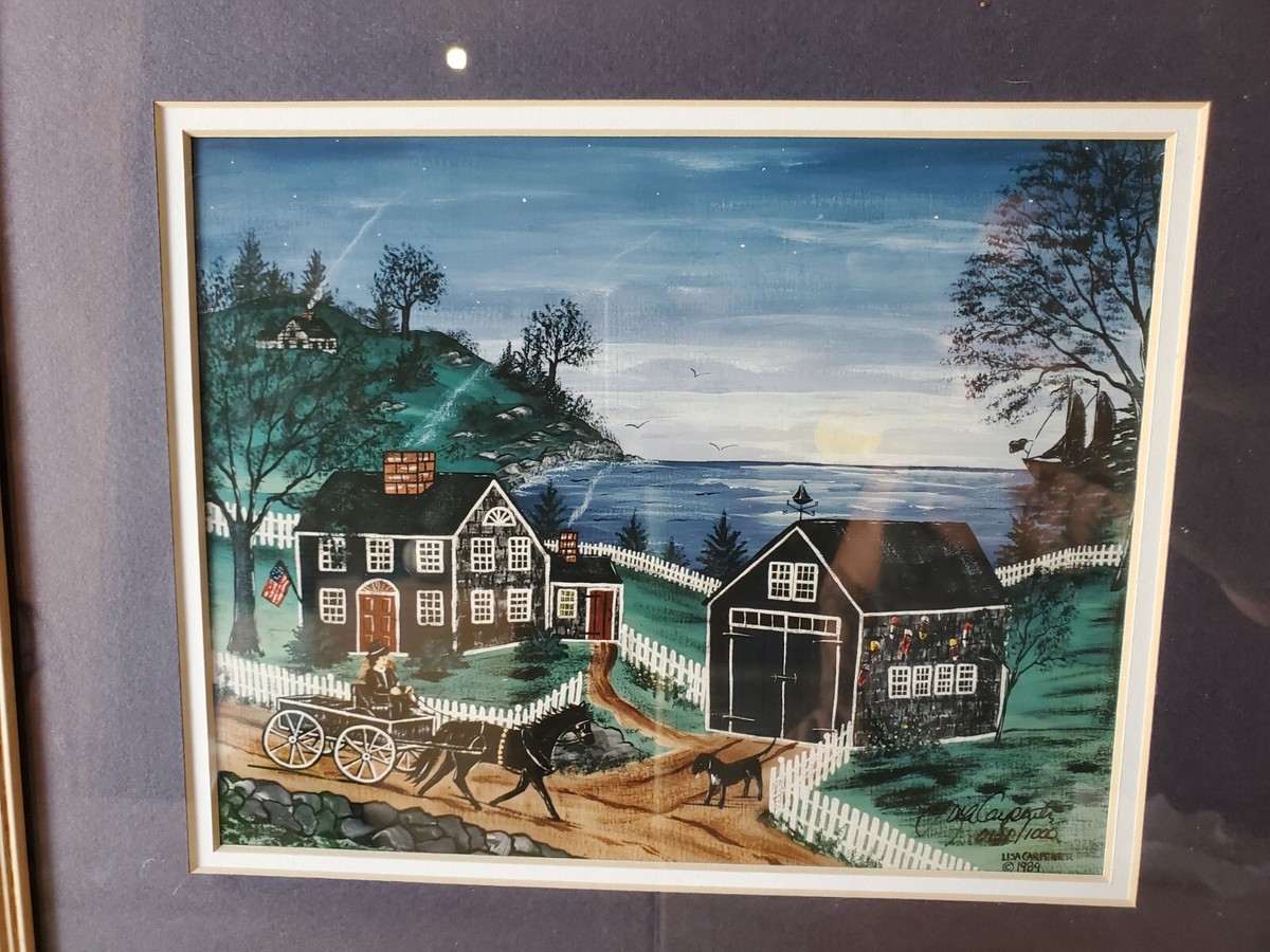 Vintage Lisa D. Carpenter Signed Numbered Professional Framed Art