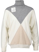 Neu! Peserico Damen Rollkragenpullover Grau-Mix Gr. 44