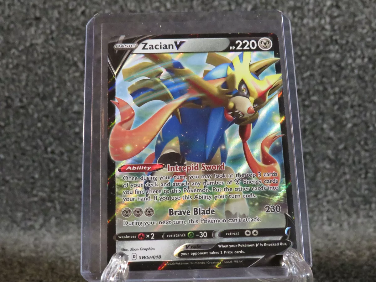 Pokemon Zacian V Promo Card SWSH018